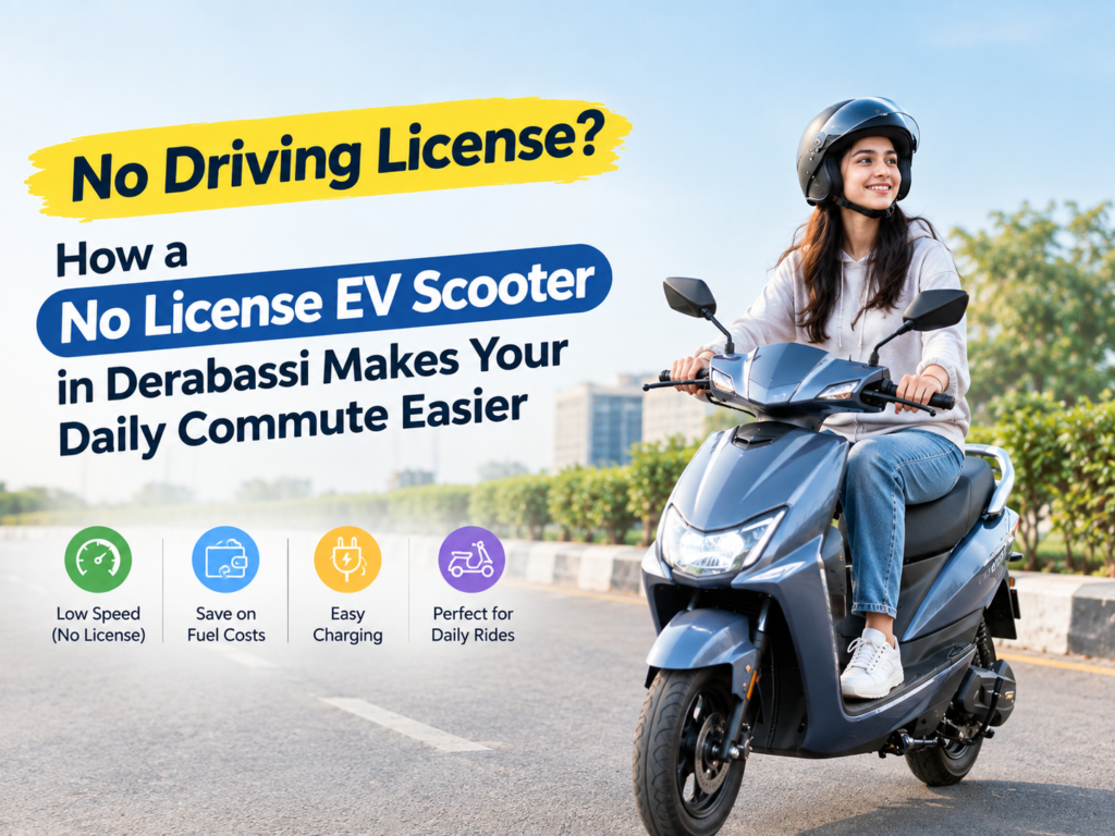 no license EV scooter in Derabassi